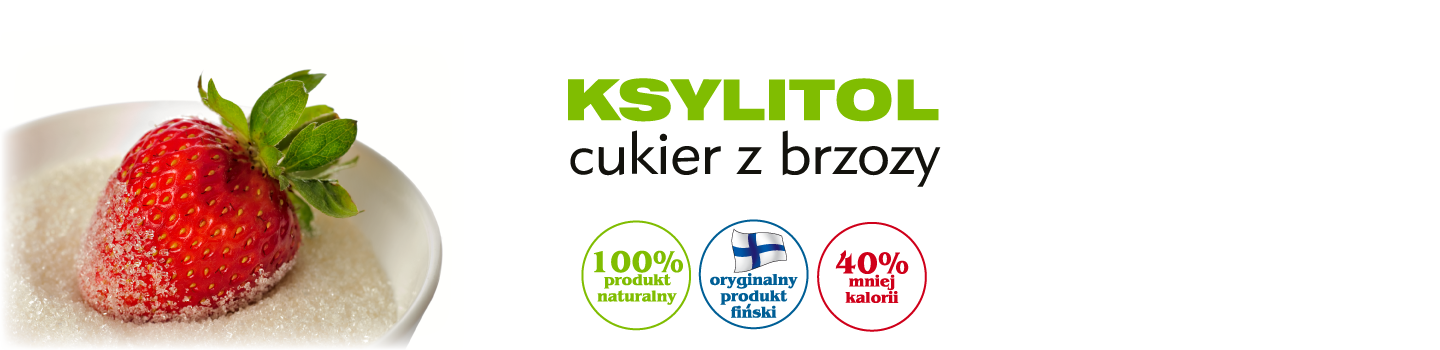 ksylitol cukier z brzozy, 100% naturalny, oryginalny produkt fiński, 40% mniej kalorii